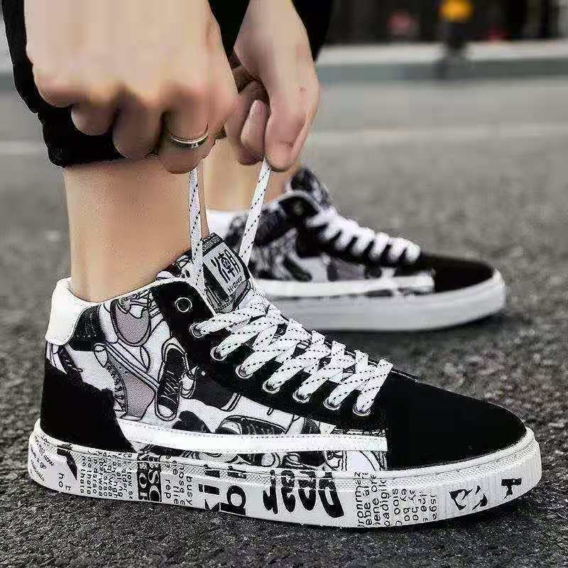 Korean Fashion Casual Men’s Cloth Shoes