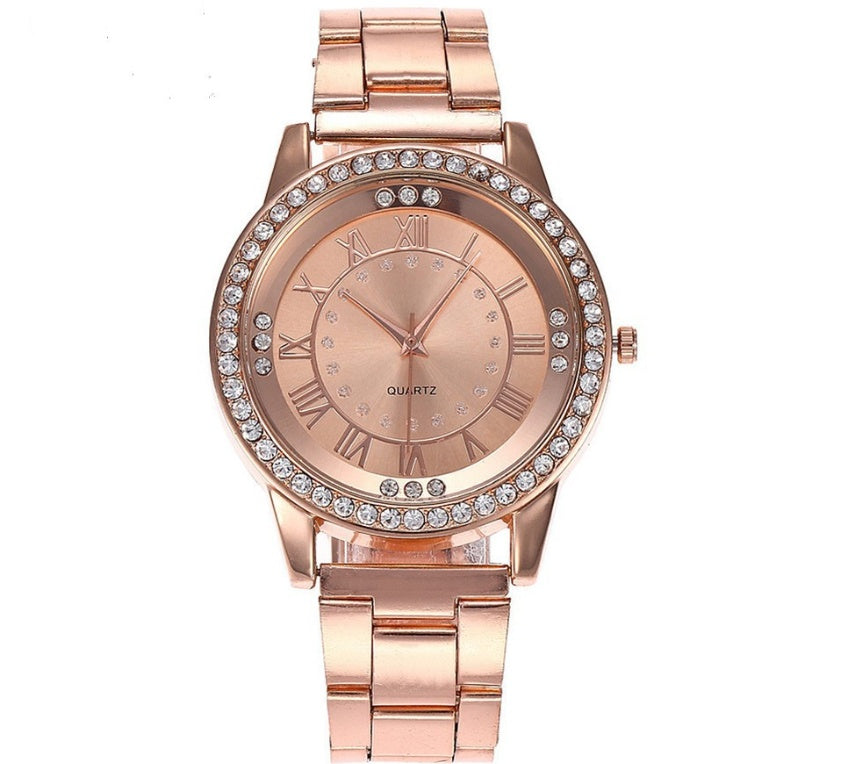 Luxury Women’s Rhinestone Quartz Watch