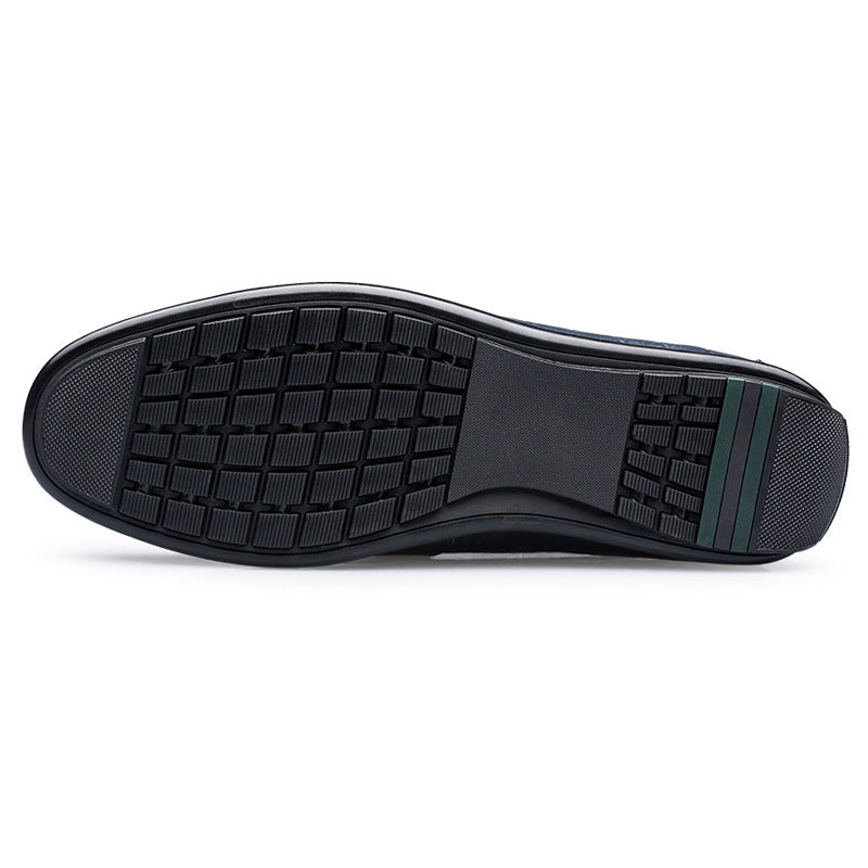 Men’s Embossed Leather Casual Shoes