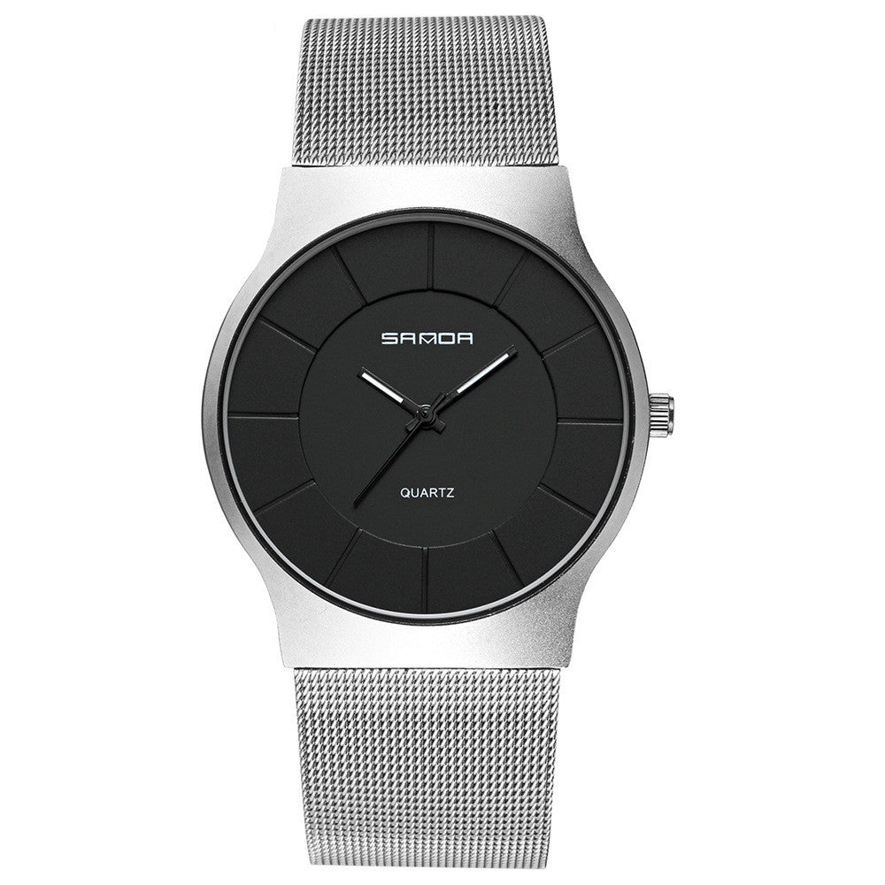 Sunda Luxury Blue Glass Quartz Watch