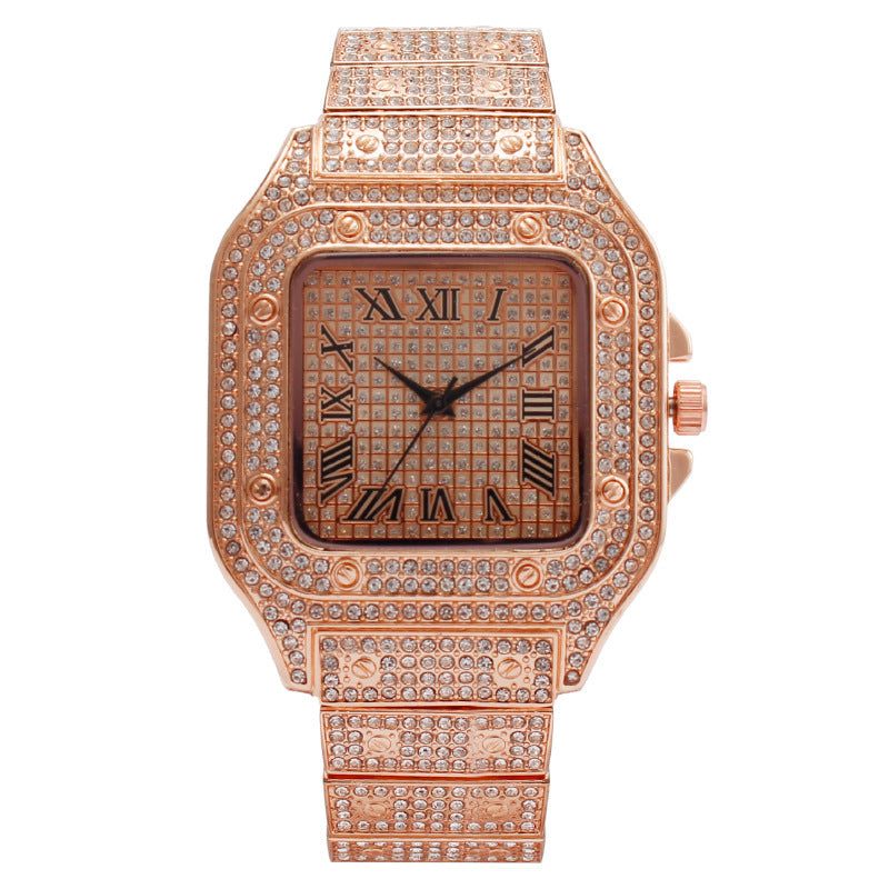 Luxury Ladies Square Diamond Watch