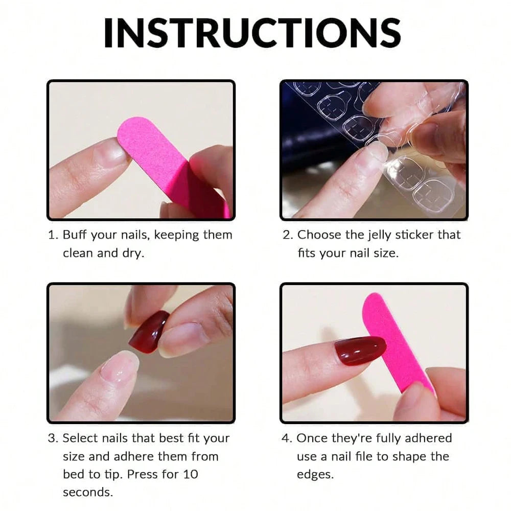 24pcs Medium Stiletto Press-On Nails – Pink Bowknot Fingertip Design, Full Cover Set
