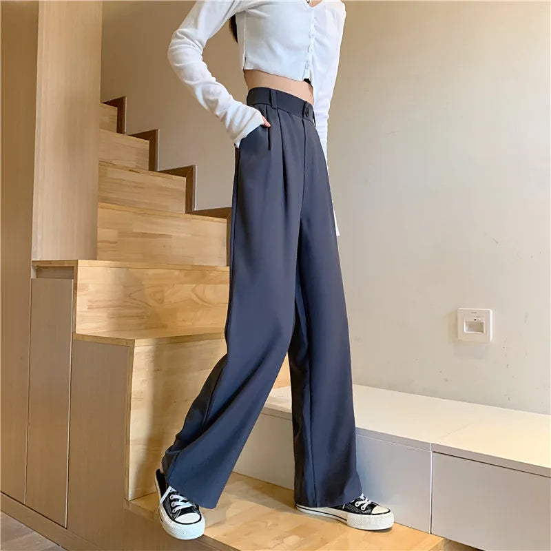 Women's Draped Wide Leg Pants