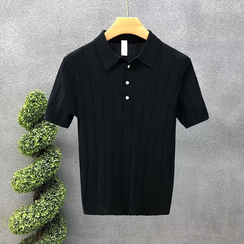 Men’s Slim Knit Polo Shirt