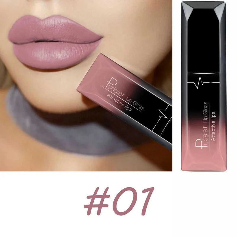 17-Color Premium Matte Liquid Lipstick Set – Long-Lasting, High-Pigment Lip Gloss & Lip Cream Collection