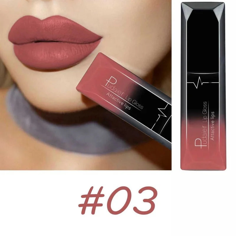 17-Color Premium Matte Liquid Lipstick Set – Long-Lasting, High-Pigment Lip Gloss & Lip Cream Collection