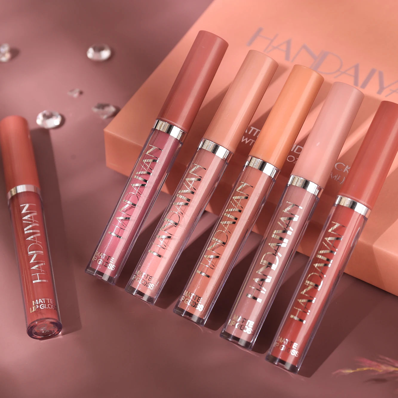 6-Piece High-End Matte Lip Gloss Gift Set – Long-Lasting, Non-Stick, Fade-Resistant Premium Formula