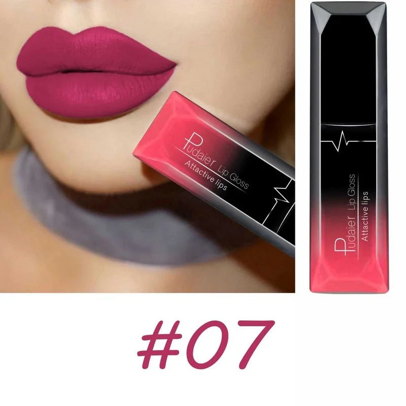 17-Color Premium Matte Liquid Lipstick Set – Long-Lasting, High-Pigment Lip Gloss & Lip Cream Collection
