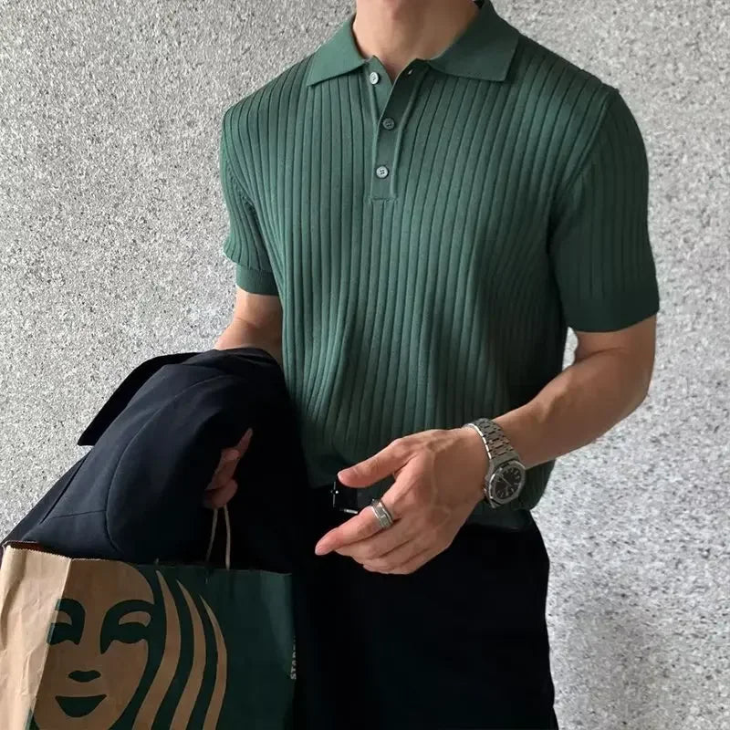 Men’s Breathable Polo Shirt – Casual Summer Comfort Fit