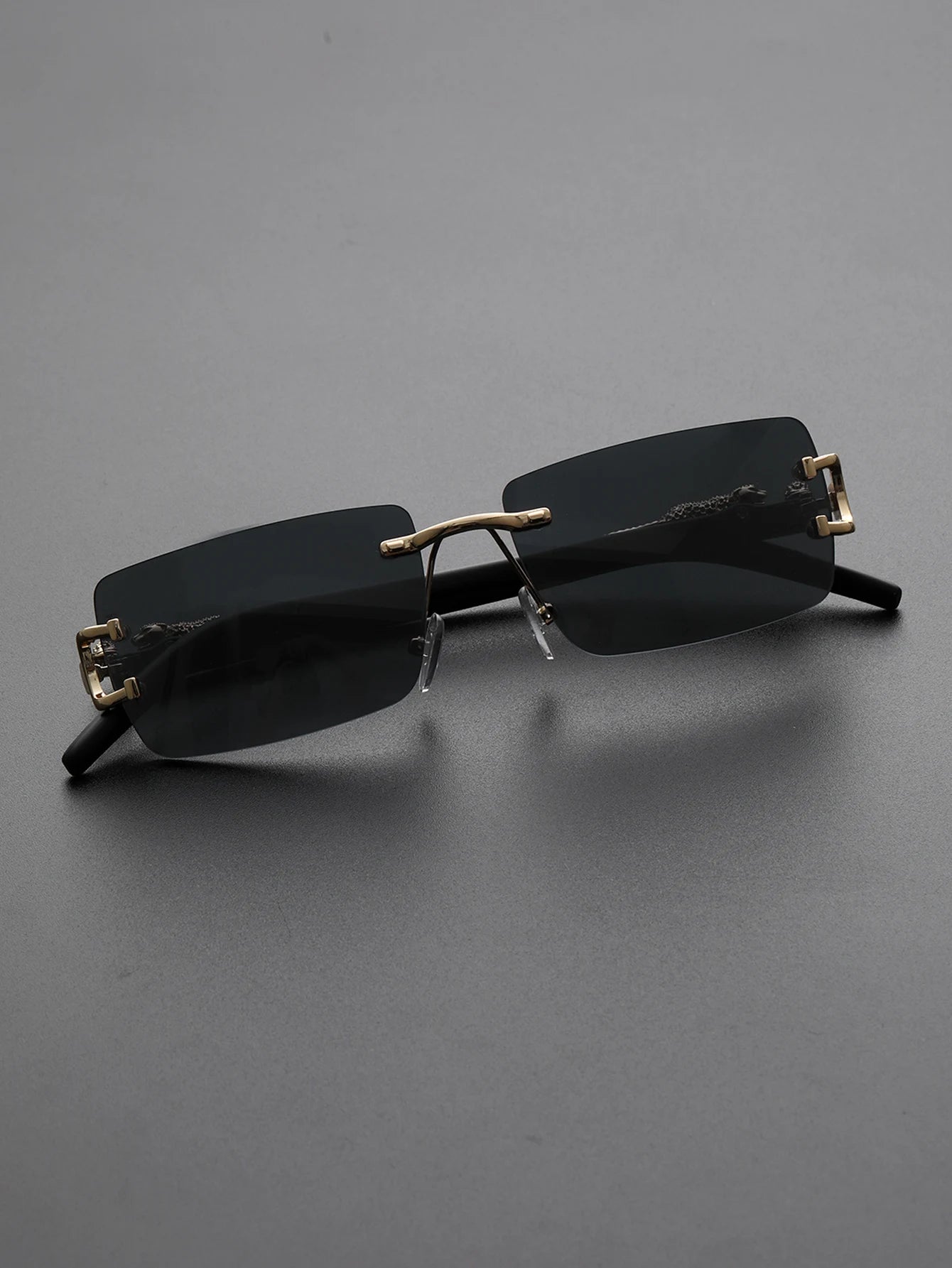 Premium Frameless Rectangular Sunglasses – Lightweight, Modern Design for Daily Wear