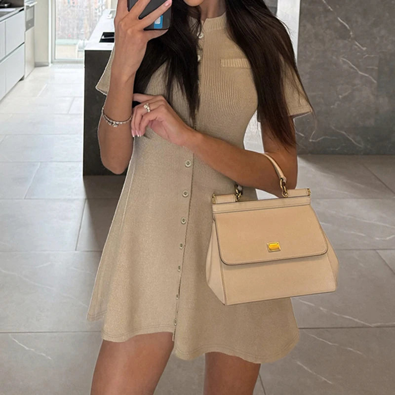 Women's Knit A-Line Mini Dress