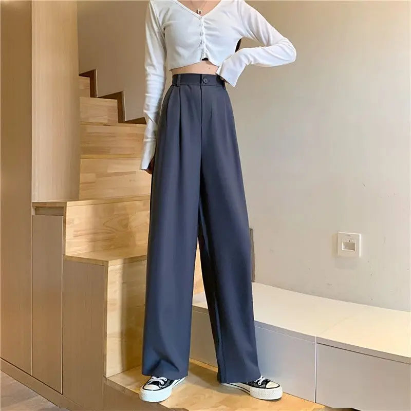 Women's Draped Wide Leg Pants