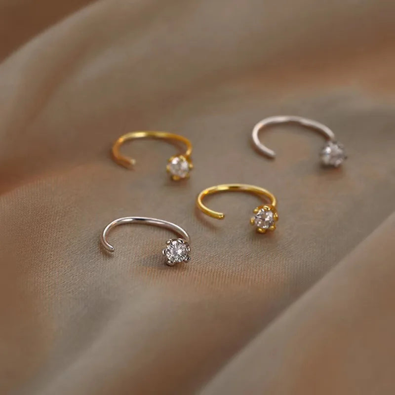 Minimalist Zircon Stud Earrings – Elegant Design for Teens & Adults, Perfect for Party or Wedding