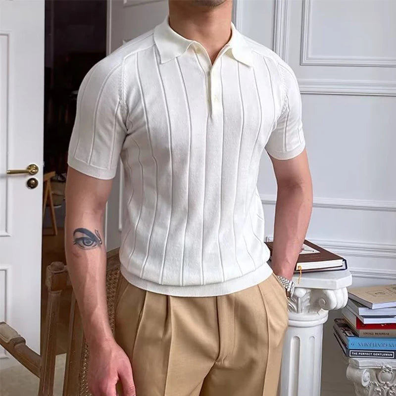 Men’s Slim Knit Polo Shirt