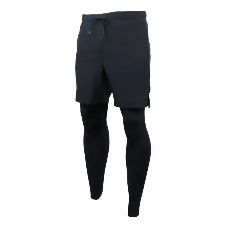 Two-Piece Men's Quick-Dry Fitness Jogger Pants – Lightweight, Elastic Waist, Breathable Sportswear