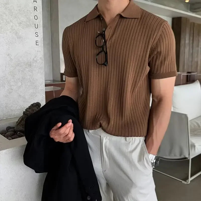 Men’s Breathable Polo Shirt – Casual Summer Comfort Fit