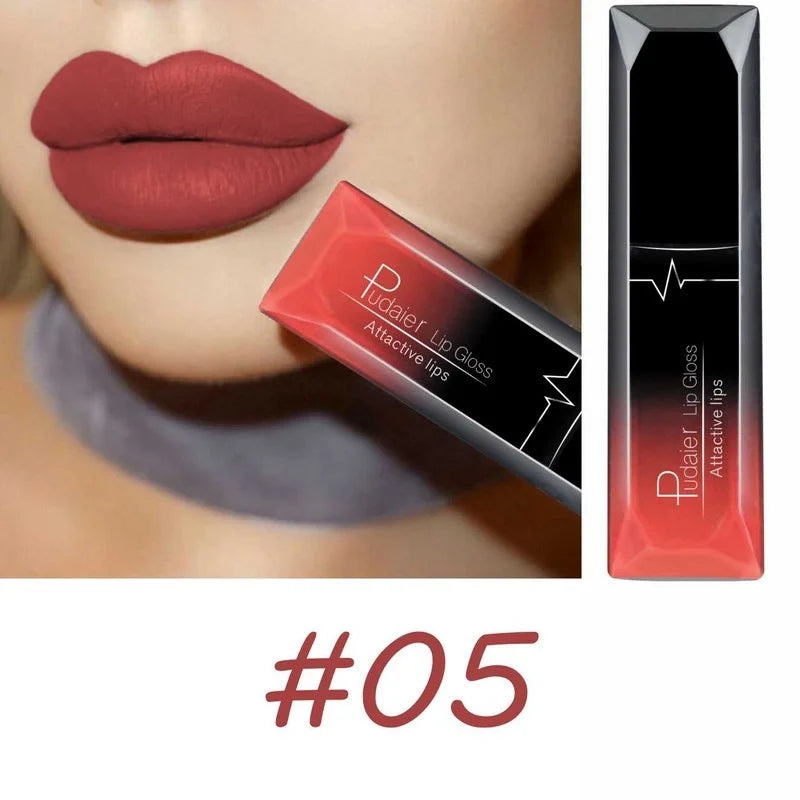 17-Color Premium Matte Liquid Lipstick Set – Long-Lasting, High-Pigment Lip Gloss & Lip Cream Collection