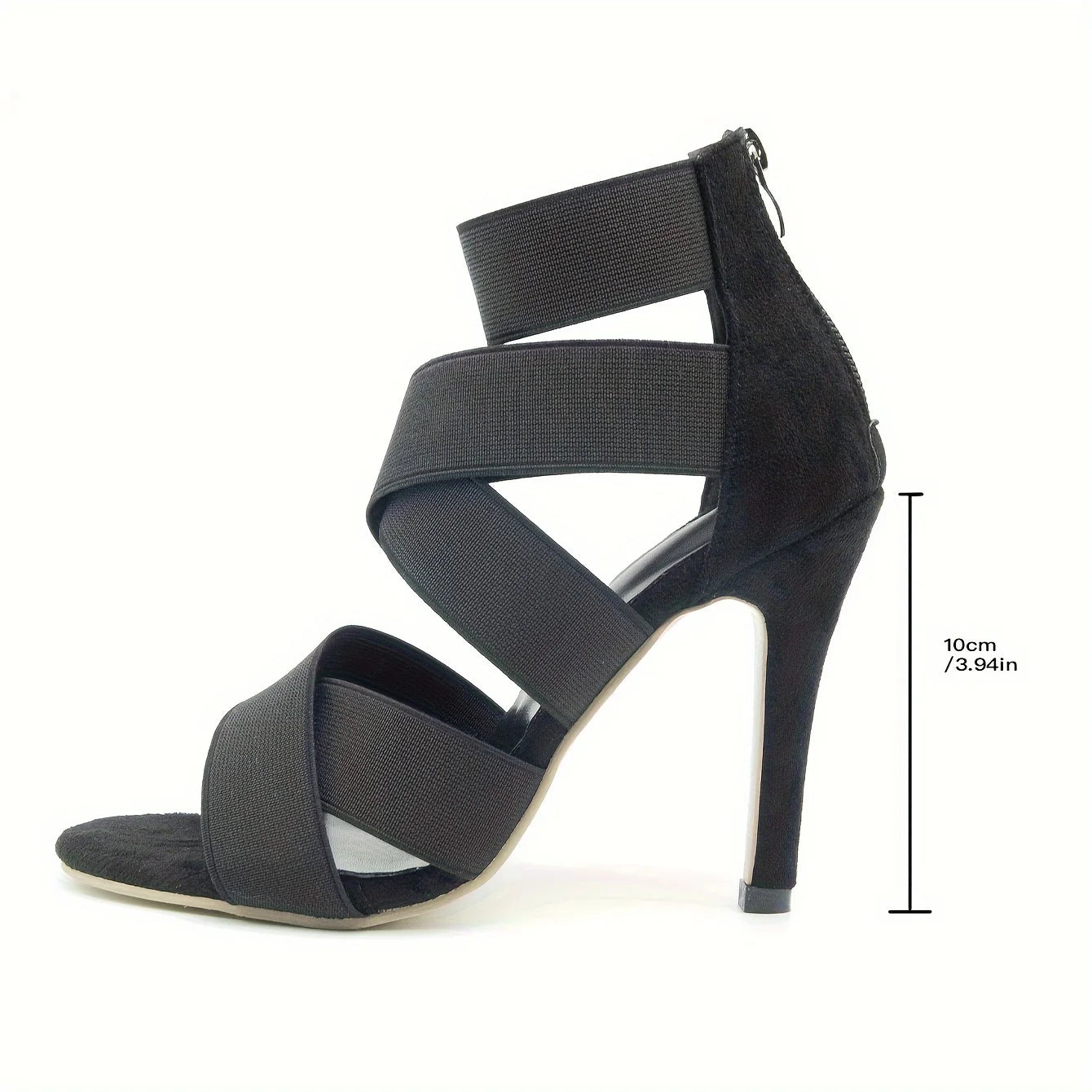 Women's Black Gladiator High Heels