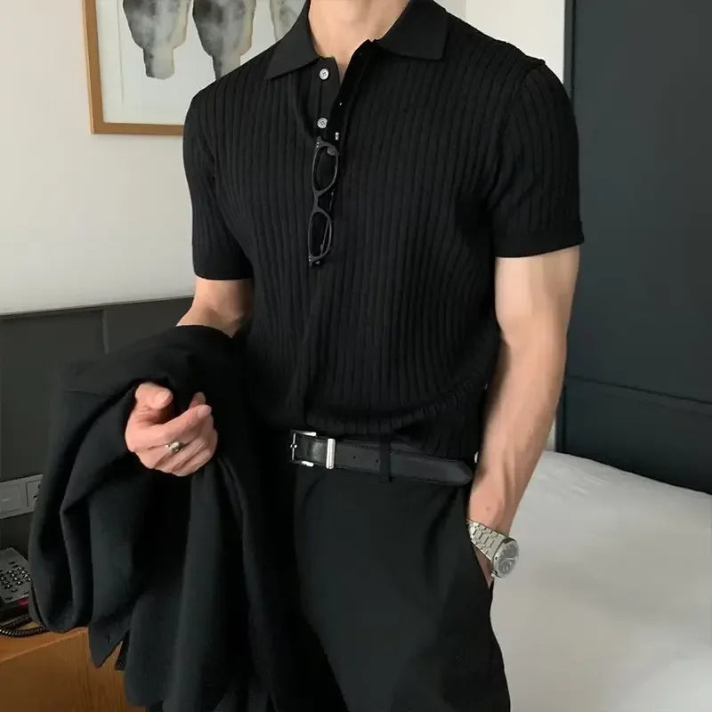 Men’s Breathable Polo Shirt – Casual Summer Comfort Fit
