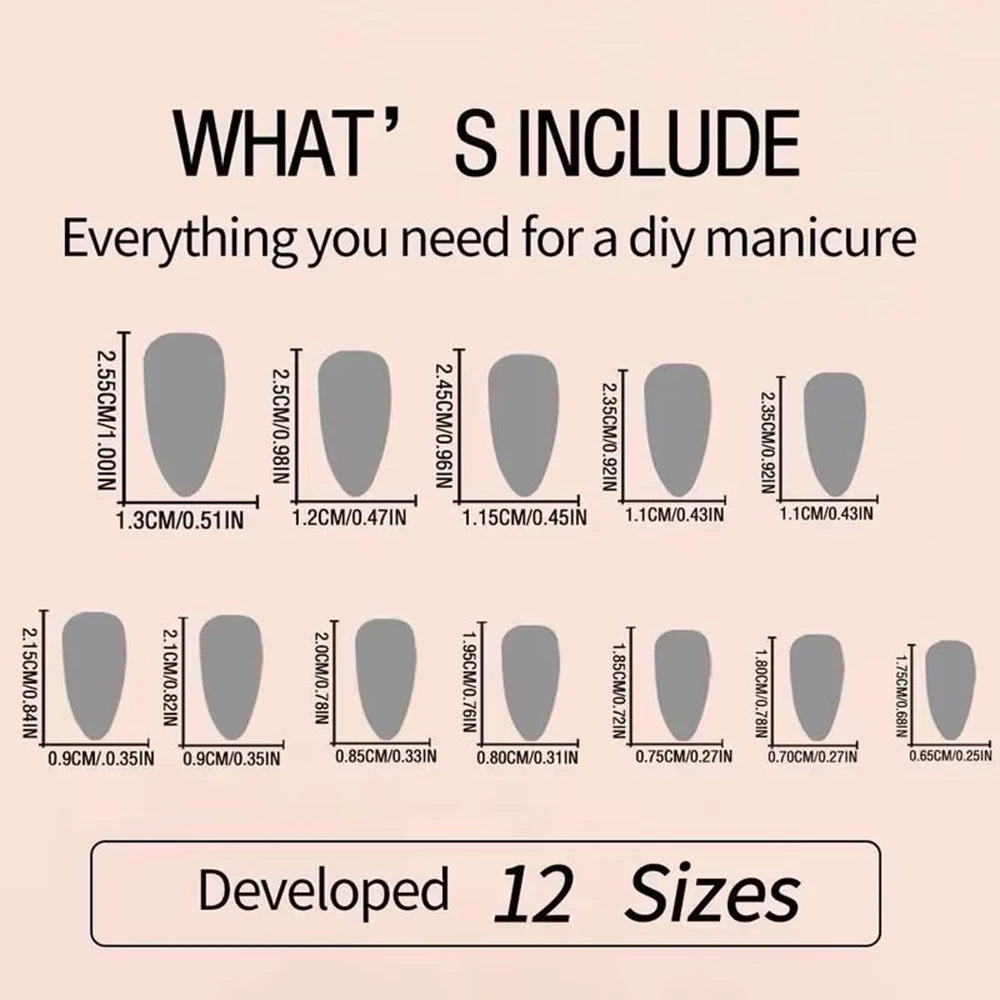 24pcs Medium Stiletto Press-On Nails – Pink Bowknot Fingertip Design, Full Cover Set