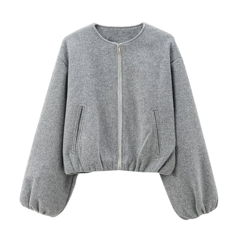 Women's Short Bomber Coat