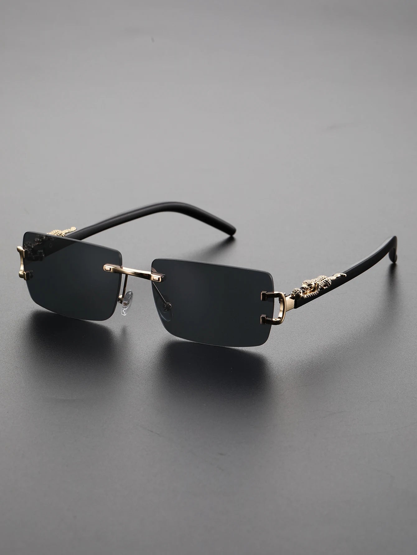 Premium Frameless Rectangular Sunglasses – Lightweight, Modern Design for Daily Wear