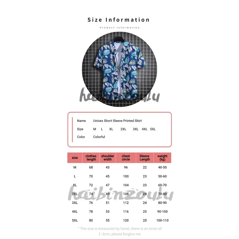 Men’s Casual Summer Shirt – Lightweight, Printed Design