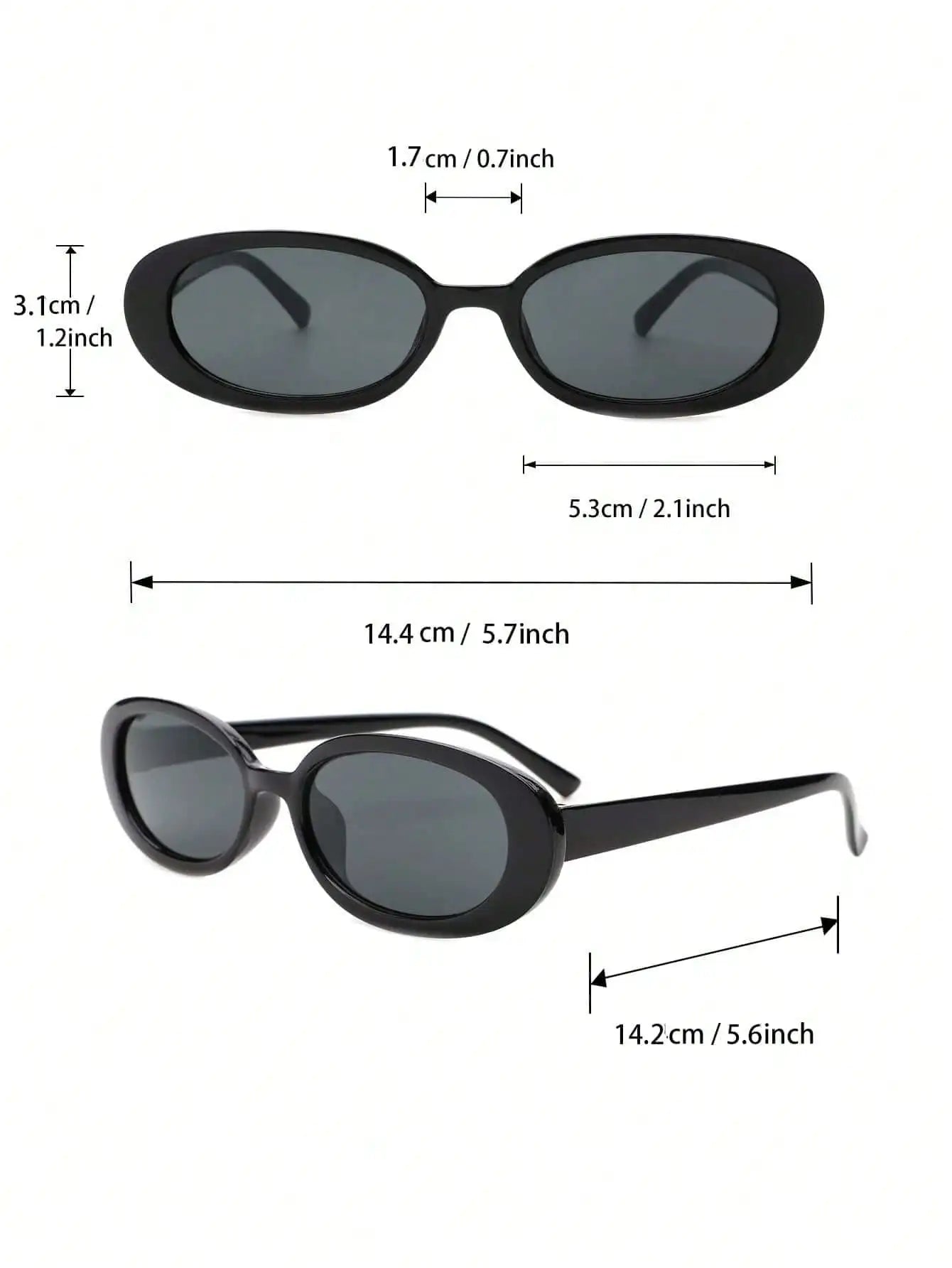 3-Piece Unisex Sunglasses Set – Cat Eye, Round & Square Frames for Outdoor Adventures