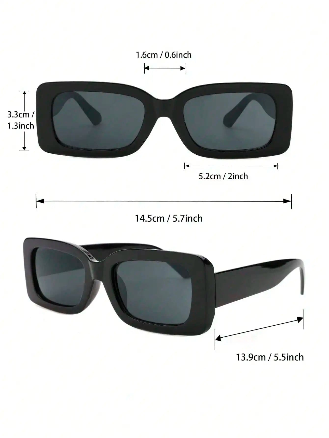 3-Piece Unisex Sunglasses Set – Cat Eye, Round & Square Frames for Outdoor Adventures
