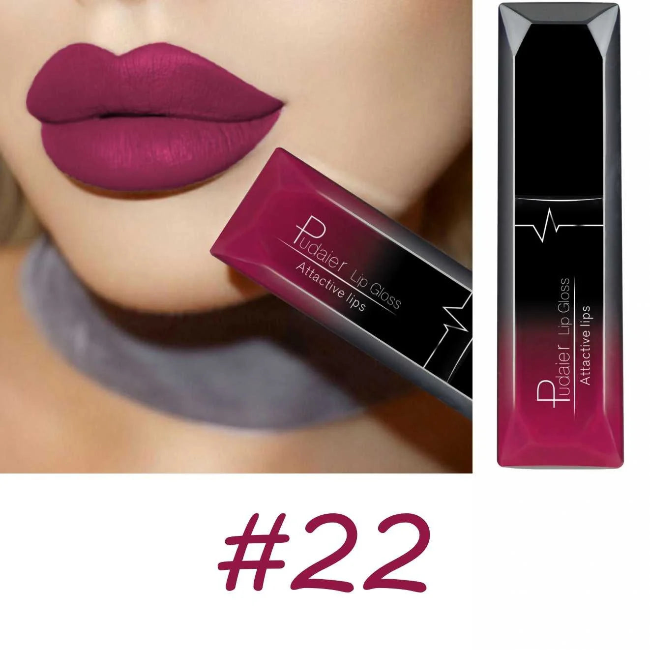 17-Color Premium Matte Liquid Lipstick Set – Long-Lasting, High-Pigment Lip Gloss & Lip Cream Collection