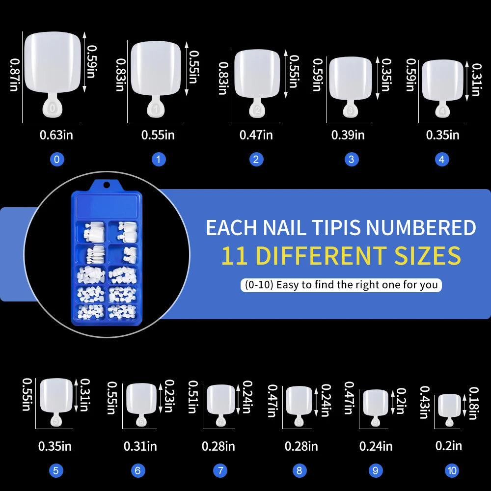 100pcs Natural White Press-On Toenails – Square Full Cover, Acrylic-Look False Nails