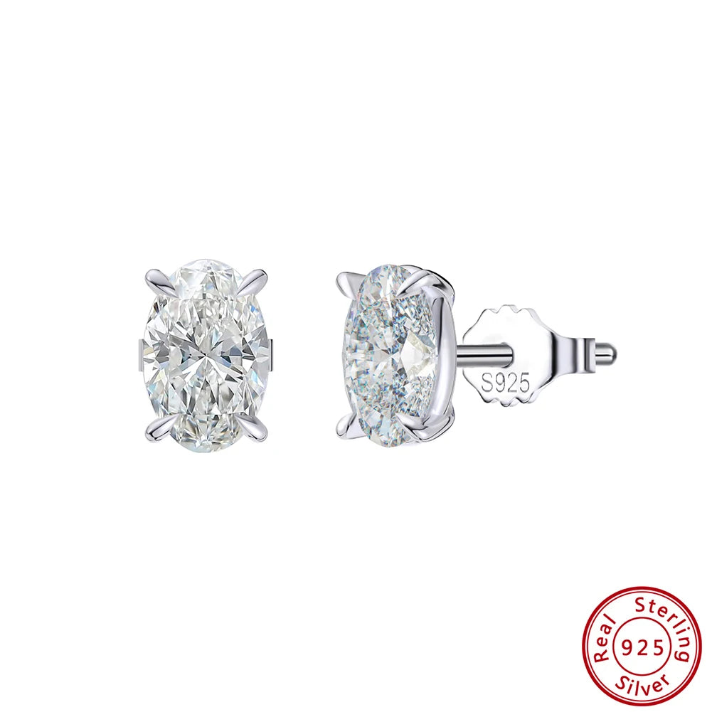 ORSA JEWELS 925 Sterling Silver Zircon Earrings – Premium Cubic Zirconia, Elegant Party Jewelry