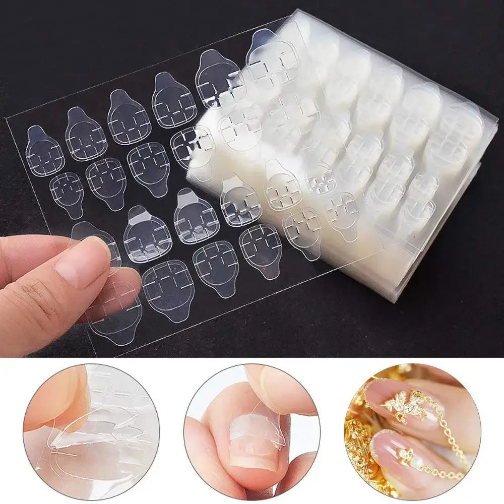 100pcs White Medium Square Press-On Nails – Full Cover Acrylic-Look False Tips, 10 Size Nail Decoration Set