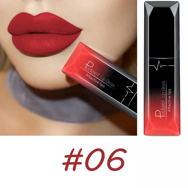17-Color Premium Matte Liquid Lipstick Set – Long-Lasting, High-Pigment Lip Gloss & Lip Cream Collection