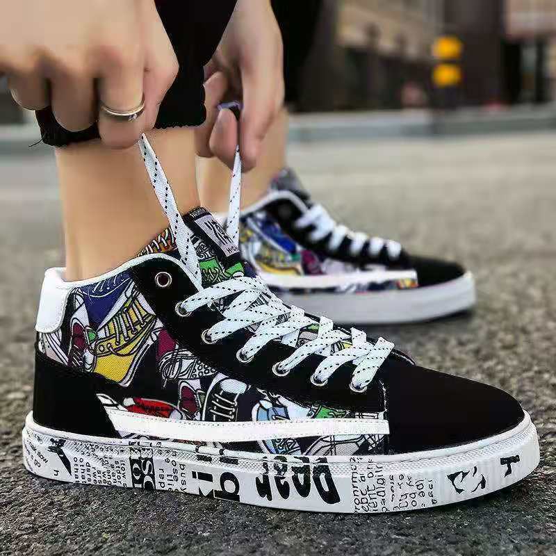 Korean Fashion Casual Men’s Cloth Shoes