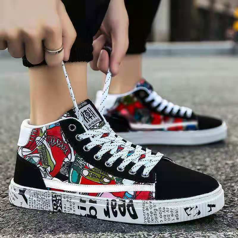Korean Fashion Casual Men’s Cloth Shoes
