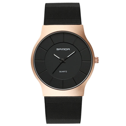 Sunda Luxury Blue Glass Quartz Watch