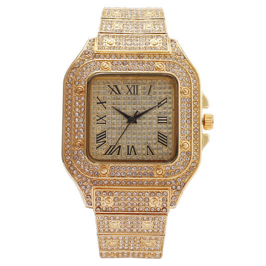 Luxury Ladies Square Diamond Watch