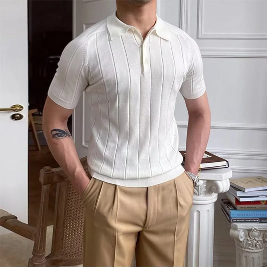 Men’s Slim Knit Polo Shirt