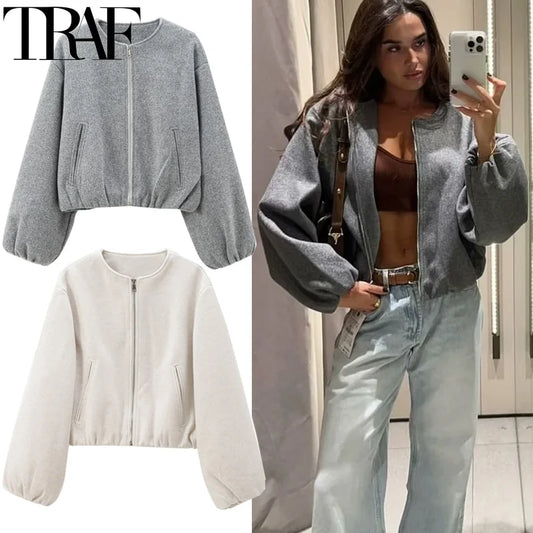 Women's Short Bomber Coat