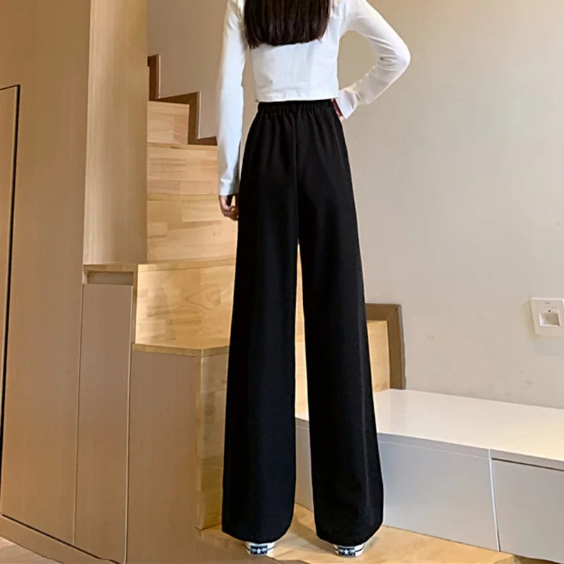 Women's Draped Wide Leg Pants