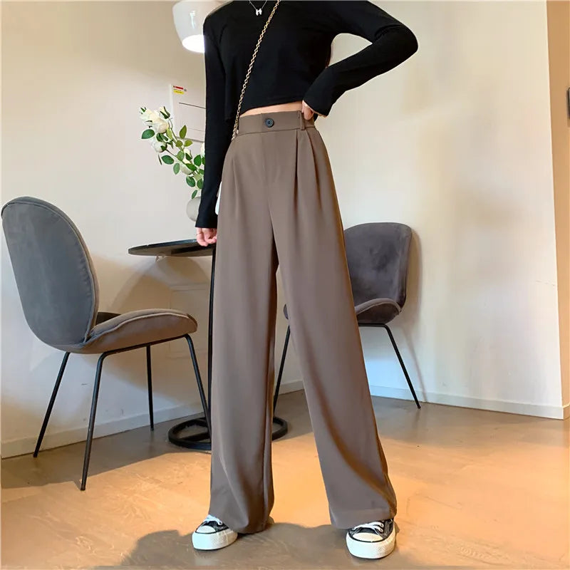 Women's Draped Wide Leg Pants