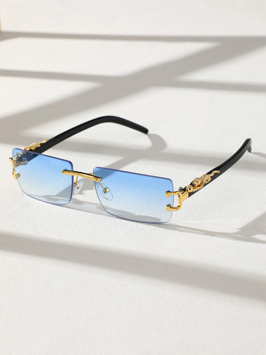 Premium Frameless Rectangular Sunglasses – Lightweight, Modern Design for Daily Wear