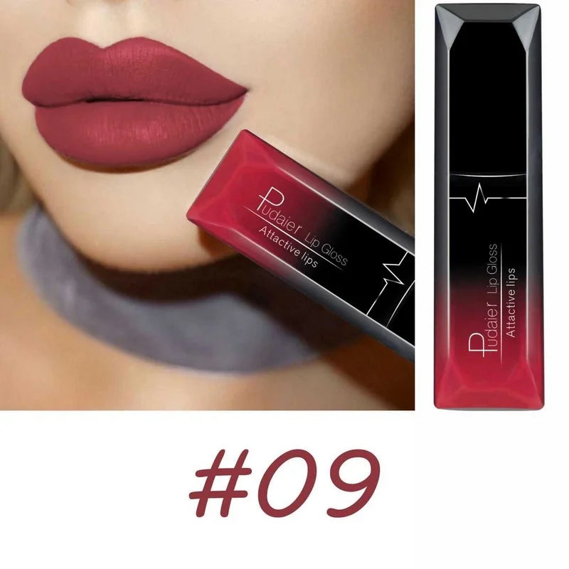17-Color Premium Matte Liquid Lipstick Set – Long-Lasting, High-Pigment Lip Gloss & Lip Cream Collection