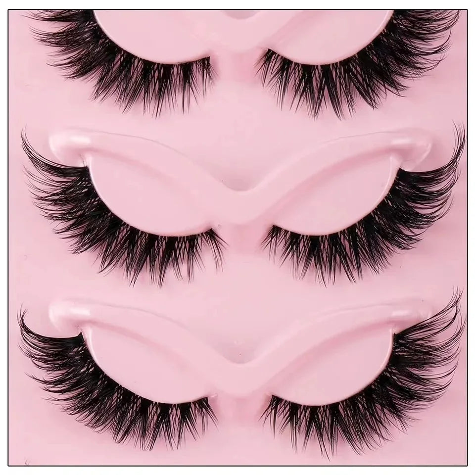 5 Pairs Cat Eye Style Lashes – Natural Look, Lightweight, Long-Lasting Wear