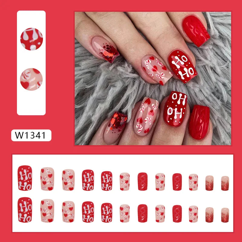 24pcs Pink Gradient Press-On Nails – Yellow Flower Design, Glossy Finish, Reusable Full Cover